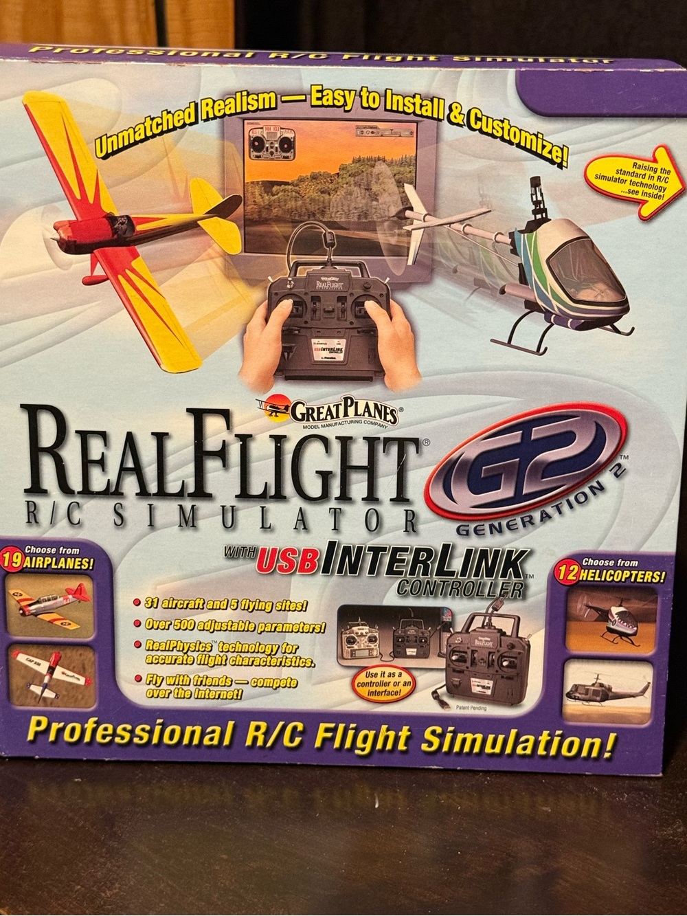 Great Planes RealFlight G2 RC Simulator USB InterLink, CD-ROM Manual GPMZ4203
